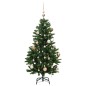 vidaXL Árbol de Navidad artificial con bisagras 150 LED y bolas 150 cm vidaXL Árbol de Navidad artificial con bisagras 150 LED y bolas 150 cm