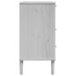 vidaXL Cómoda SENJA aspecto ratán madera maciza pino blanco 80x40x80cm vidaXL Cómoda SENJA aspecto ratán madera maciza pino blanco 80x40x80cm