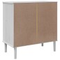 vidaXL Cómoda SENJA aspecto ratán madera maciza pino blanco 80x40x80cm vidaXL Cómoda SENJA aspecto ratán madera maciza pino blanco 80x40x80cm
