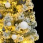 vidaXL Árbol de Navidad artificial con bisagras 150 LED y bolas 150 cm vidaXL Árbol de Navidad artificial con bisagras 150 LED y bolas 150 cm