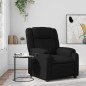 vidaXL Sillón reclinable de cuero sintético negro vidaXL Sillón reclinable de cuero sintético negro