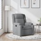 vidaXL Sillón reclinable de tela gris claro vidaXL Sillón reclinable de tela gris claro