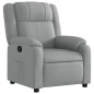 vidaXL Sillón reclinable de tela gris claro vidaXL Sillón reclinable de tela gris claro