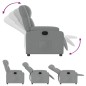vidaXL Sillón reclinable de tela gris claro vidaXL Sillón reclinable de tela gris claro