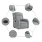 vidaXL Sillón reclinable de tela gris claro vidaXL Sillón reclinable de tela gris claro