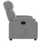 vidaXL Sillón reclinable de tela gris claro vidaXL Sillón reclinable de tela gris claro