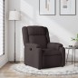 vidaXL Sillón reclinable de tela marrón oscuro vidaXL Sillón reclinable de tela marrón oscuro