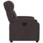 vidaXL Sillón reclinable de tela marrón oscuro vidaXL Sillón reclinable de tela marrón oscuro