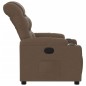 vidaXL Sillón reclinable de tela marrón vidaXL Sillón reclinable de tela marrón