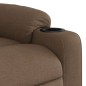 vidaXL Sillón reclinable de tela marrón vidaXL Sillón reclinable de tela marrón