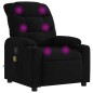 vidaXL Sillón reclinable de masaje de tela negro vidaXL Sillón reclinable de masaje de tela negro