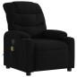 vidaXL Sillón reclinable de masaje de tela negro vidaXL Sillón reclinable de masaje de tela negro