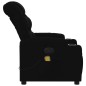 vidaXL Sillón reclinable de masaje de tela negro vidaXL Sillón reclinable de masaje de tela negro