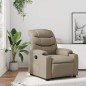vidaXL Sillón reclinable de cuero sintético color capuchino vidaXL Sillón reclinable de cuero sintético color capuchino