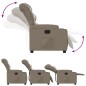 vidaXL Sillón reclinable de cuero sintético color capuchino vidaXL Sillón reclinable de cuero sintético color capuchino