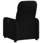 vidaXL Sillón reclinable de masaje de tela negro