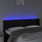 vidaXL Cabecero con LED cuero sintético negro 147x16x78/88 cm vidaXL Cabecero con LED cuero sintético negro 147x16x78/88 cm