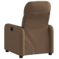 vidaXL Sillón reclinable de tela marrón vidaXL Sillón reclinable de tela marrón