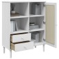 vidaXL Aparador alto SENJA aspecto de ratán madera blanco 90x40x112 cm vidaXL Aparador alto SENJA aspecto de ratán madera blanco 90x40x112 cm