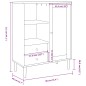vidaXL Aparador alto SENJA aspecto de ratán madera blanco 90x40x112 cm vidaXL Aparador alto SENJA aspecto de ratán madera blanco 90x40x112 cm