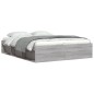 vidaXL Estructura de cama gris Sonoma 140x190 cm vidaXL Estructura de cama gris Sonoma 140x190 cm