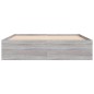 vidaXL Estructura de cama gris Sonoma 140x190 cm vidaXL Estructura de cama gris Sonoma 140x190 cm