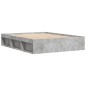 vidaXL Estructura de cama gris hormigón 140x190 cm vidaXL Estructura de cama gris hormigón 140x190 cm