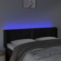 vidaXL Cabecero con LED de terciopelo negro 147x16x78/88 cm vidaXL Cabecero con LED de terciopelo negro 147x16x78/88 cm