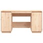 vidaXL Escritorio de madera maciza de pino 140x50x75 cm