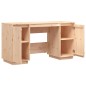 vidaXL Escritorio de madera maciza de pino 140x50x75 cm
