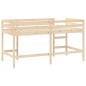 vidaXL Cama alta de niños escalera madera maciza pino 80x200 cm vidaXL Cama alta de niños escalera madera maciza pino 80x200 cm