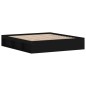 vidaXL Estructura de cama negro 180x200 cm