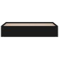 vidaXL Estructura de cama negro 180x200 cm