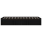 vidaXL Estructura de cama negro 180x200 cm