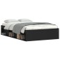 vidaXL Estructura de cama negro 120x190 cm vidaXL Estructura de cama negro 120x190 cm