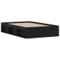 vidaXL Estructura de cama negro 120x190 cm vidaXL Estructura de cama negro 120x190 cm