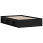 vidaXL Estructura de cama negro 120x190 cm vidaXL Estructura de cama negro 120x190 cm
