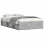 vidaXL Estructura de cama gris hormigón 120x190 cm vidaXL Estructura de cama gris hormigón 120x190 cm