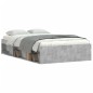 vidaXL Estructura de cama gris hormigón 120x190 cm vidaXL Estructura de cama gris hormigón 120x190 cm