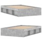 vidaXL Estructura de cama gris hormigón 120x190 cm vidaXL Estructura de cama gris hormigón 120x190 cm