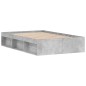 vidaXL Estructura de cama gris hormigón 120x190 cm vidaXL Estructura de cama gris hormigón 120x190 cm