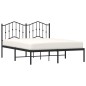 vidaXL Estructura de cama con cabecero metal negro 140x190 cm vidaXL Estructura de cama con cabecero metal negro 140x190 cm