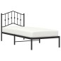 vidaXL Estructura de cama con cabecero metal negro 90x200 cm vidaXL Estructura de cama con cabecero metal negro 90x200 cm