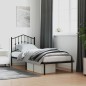 vidaXL Estructura de cama con cabecero metal negro 80x200 cm vidaXL Estructura de cama con cabecero metal negro 80x200 cm