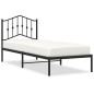 vidaXL Estructura de cama con cabecero metal negro 80x200 cm vidaXL Estructura de cama con cabecero metal negro 80x200 cm