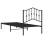 vidaXL Estructura de cama con cabecero metal negro 80x200 cm vidaXL Estructura de cama con cabecero metal negro 80x200 cm