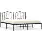 vidaXL Estructura de cama con cabecero metal negro 183x213 cm vidaXL Estructura de cama con cabecero metal negro 183x213 cm