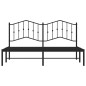 vidaXL Estructura de cama con cabecero metal negro 183x213 cm vidaXL Estructura de cama con cabecero metal negro 183x213 cm