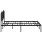 vidaXL Estructura de cama con cabecero metal negro 183x213 cm vidaXL Estructura de cama con cabecero metal negro 183x213 cm