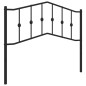 vidaXL Cabecero de metal negro 107 cm